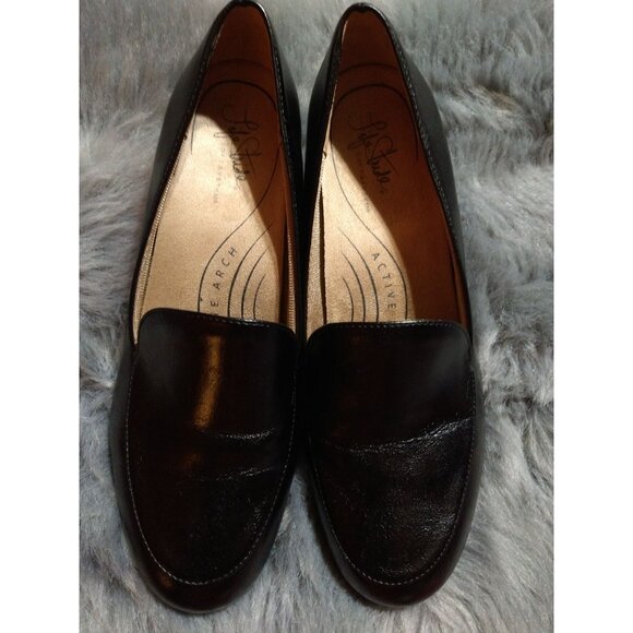 Life Stride Trixie Loafer/Pump Womens Black Leather Loafers With Block Heels Siz - Picture 2 of 11